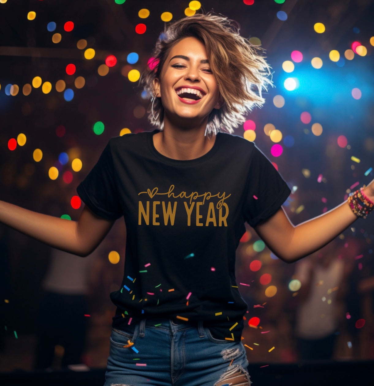 Happy New Year- New Years Eve design t-shirt – Quality Time Designs Co