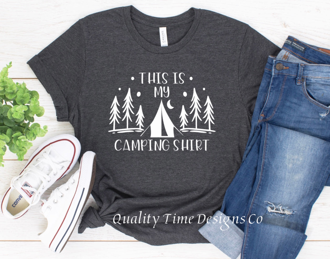 camping shirt This is my Camping Shirt- t-shirt UNISEX L / HEATHER AQUA
