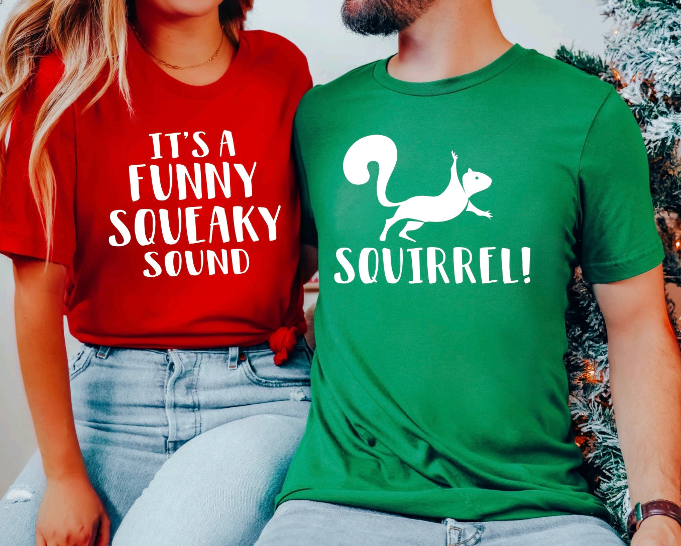 It’s a funny squeaky sound/squirrel t-shirts