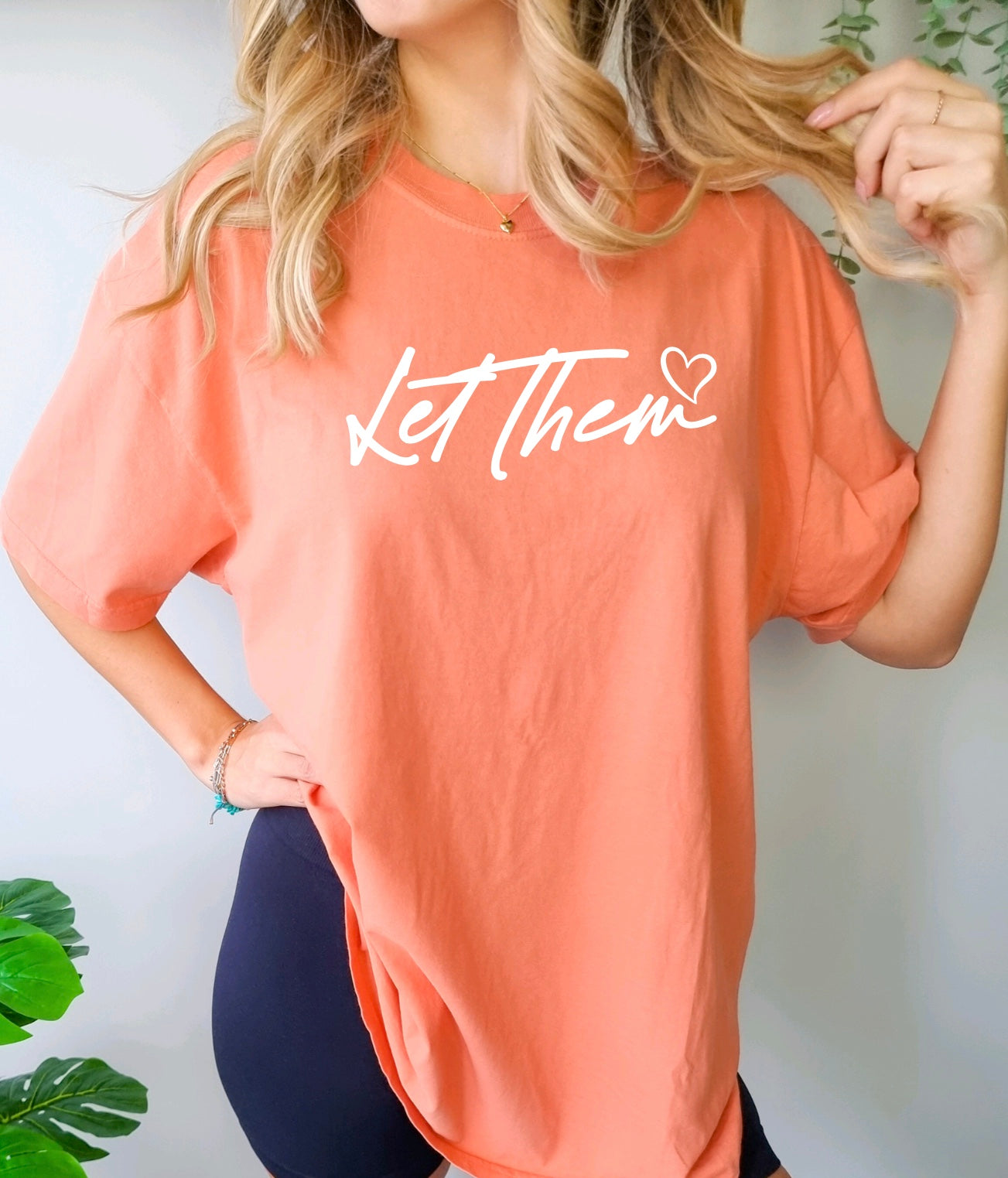 Let Them Comfort Colors t-shirt for women in terracotta