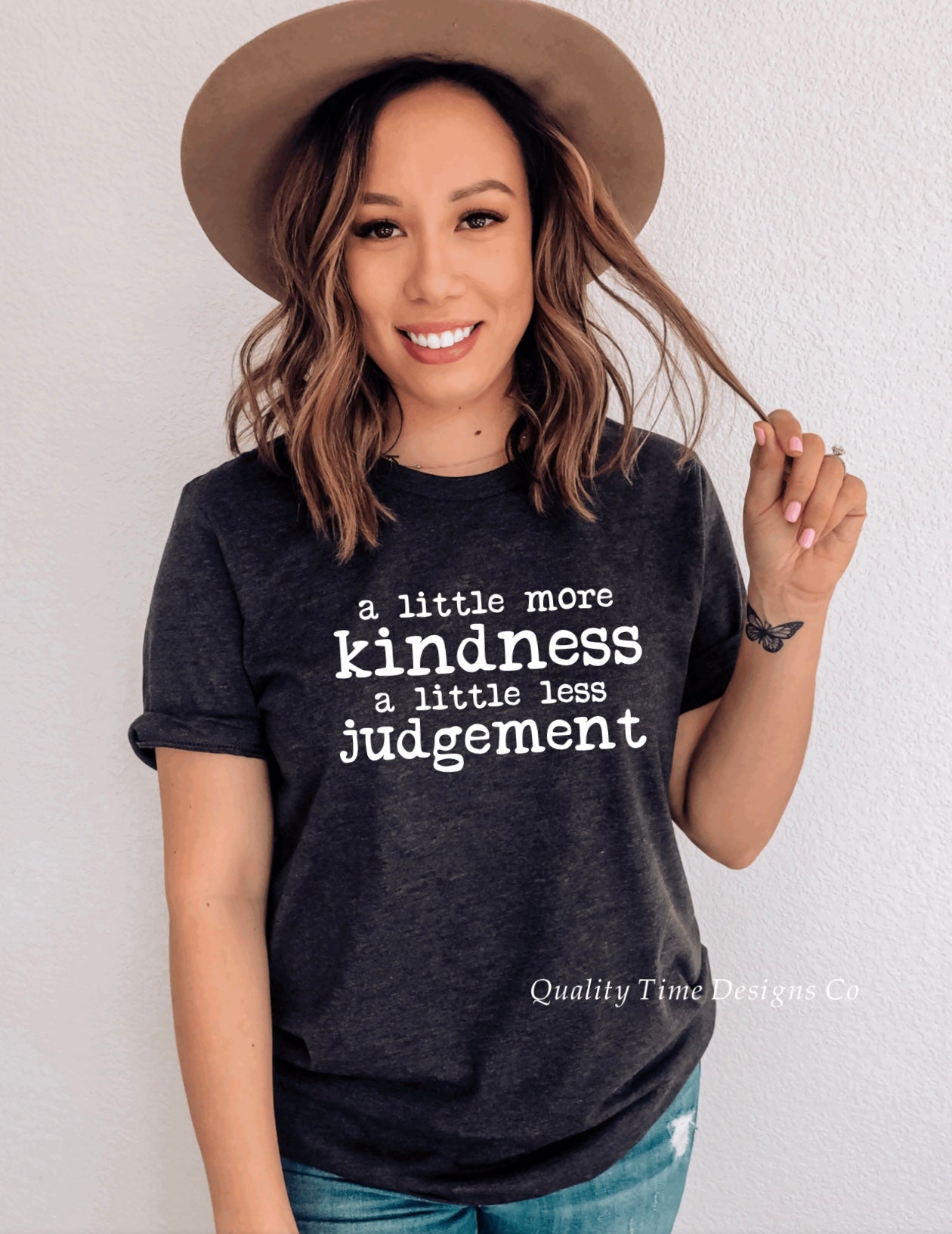 A little more kindness a little less judgment t-shirt