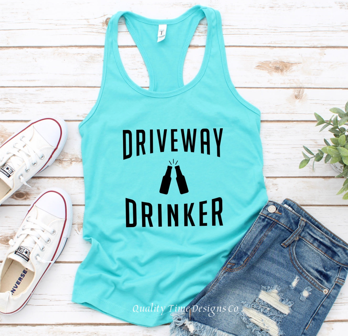 Driveway Drinker racerback tank top