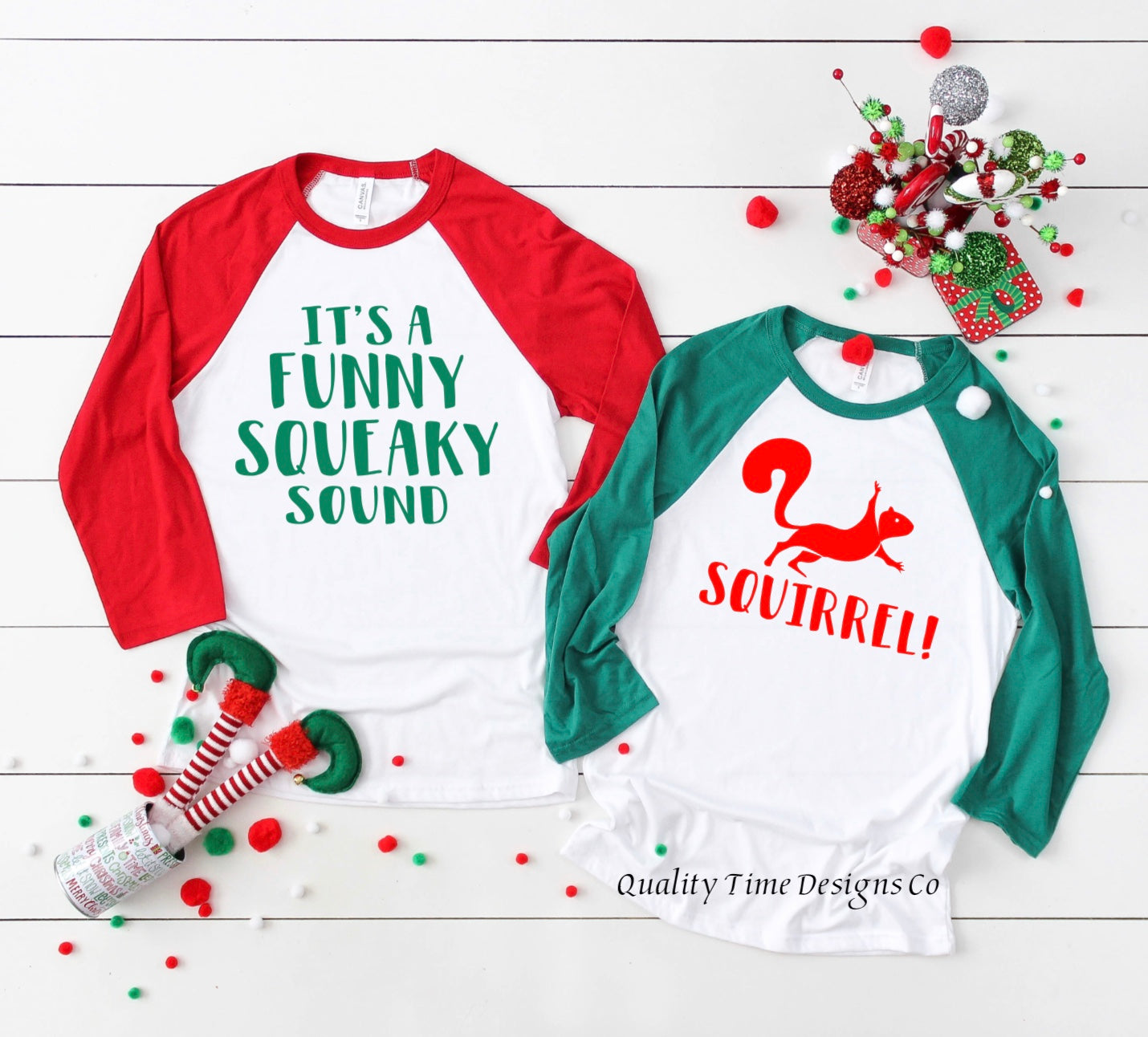 It’s a funny squeaky sound/squirrel raglans
