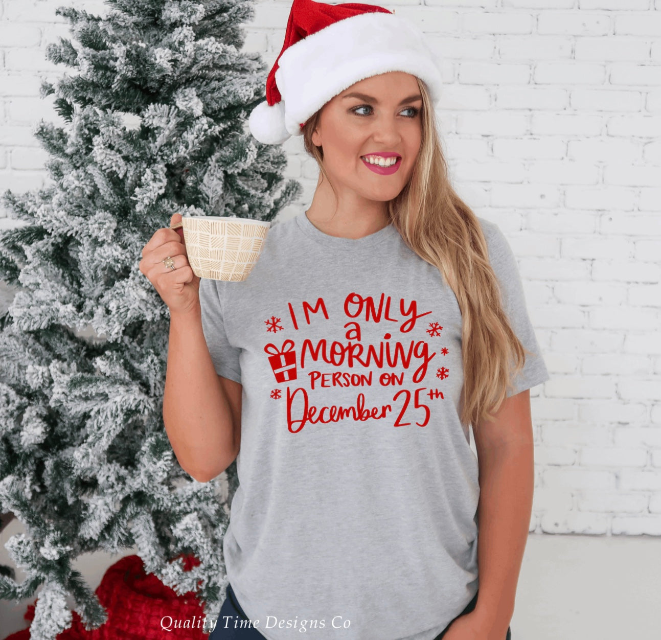 I’m only a morning person on December 25th t-shirt
