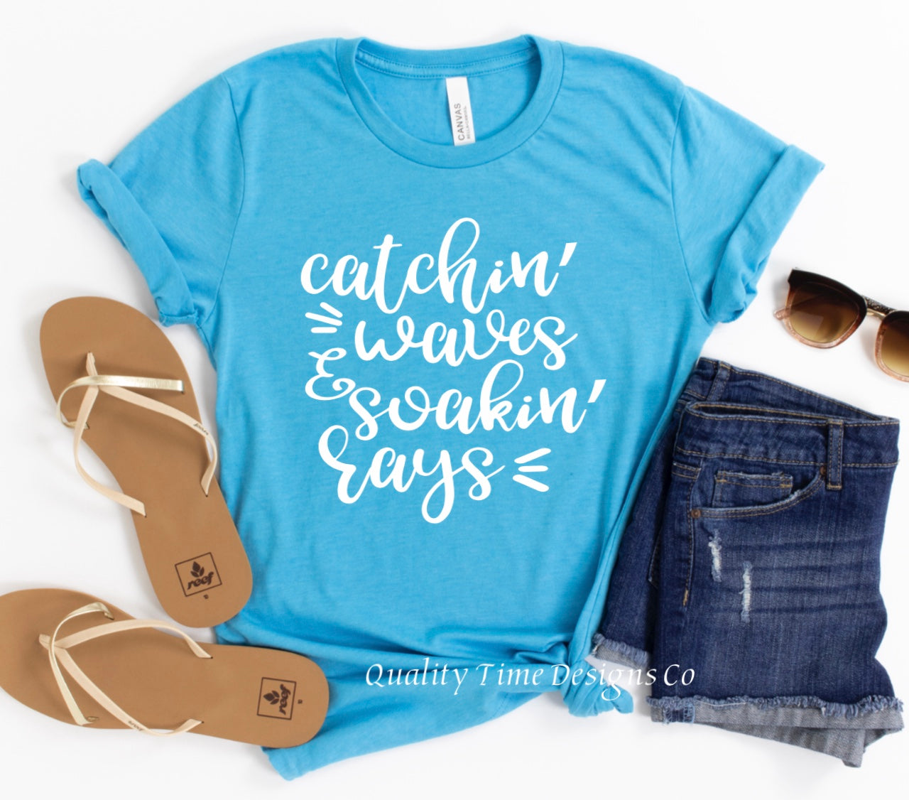 Catchin’ waves and Soakin’ rays t-shirt