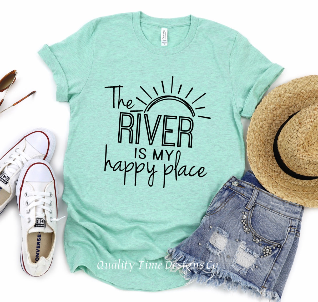 The River is my happy place t-shirt