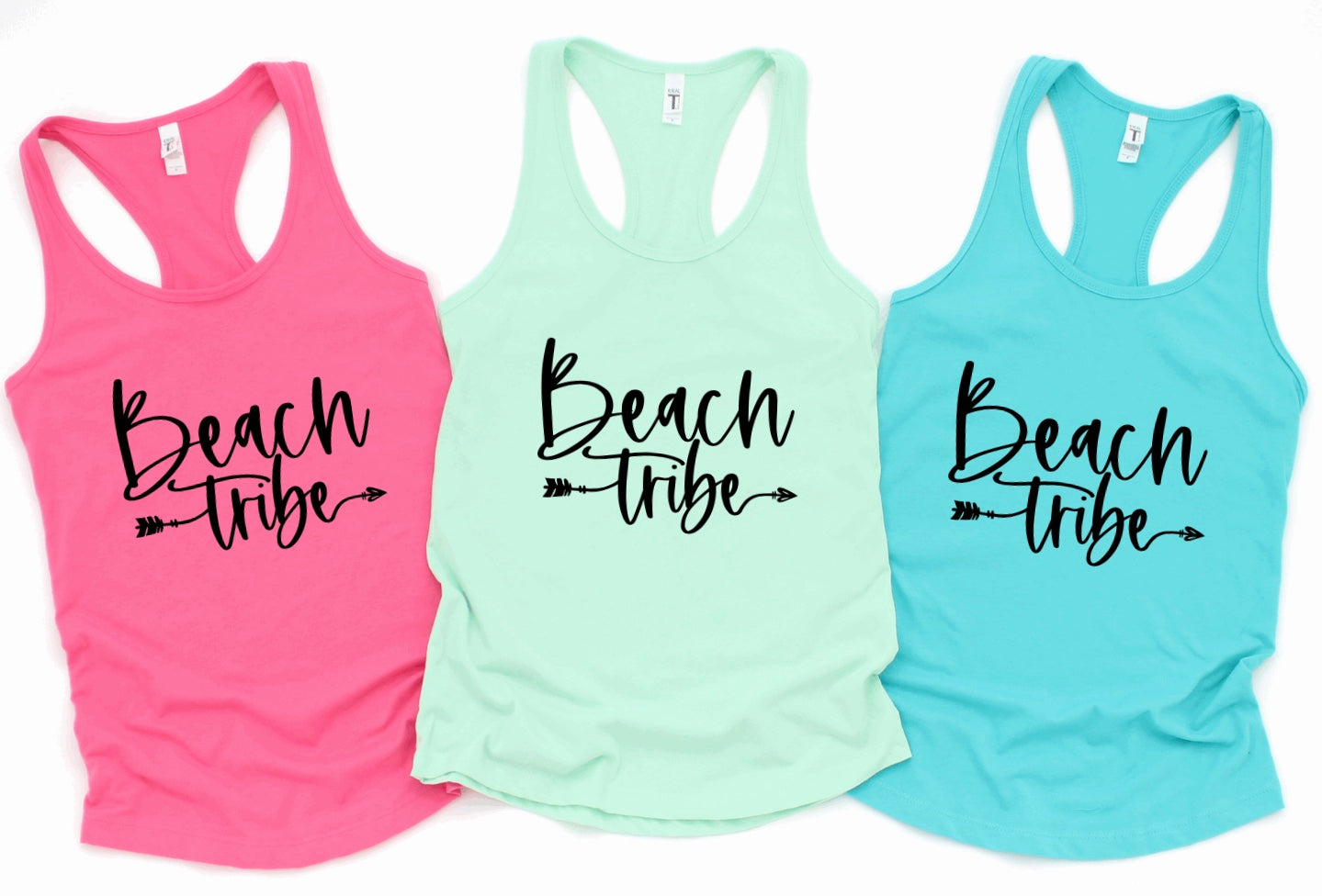 Beach tribe racerback tank tops