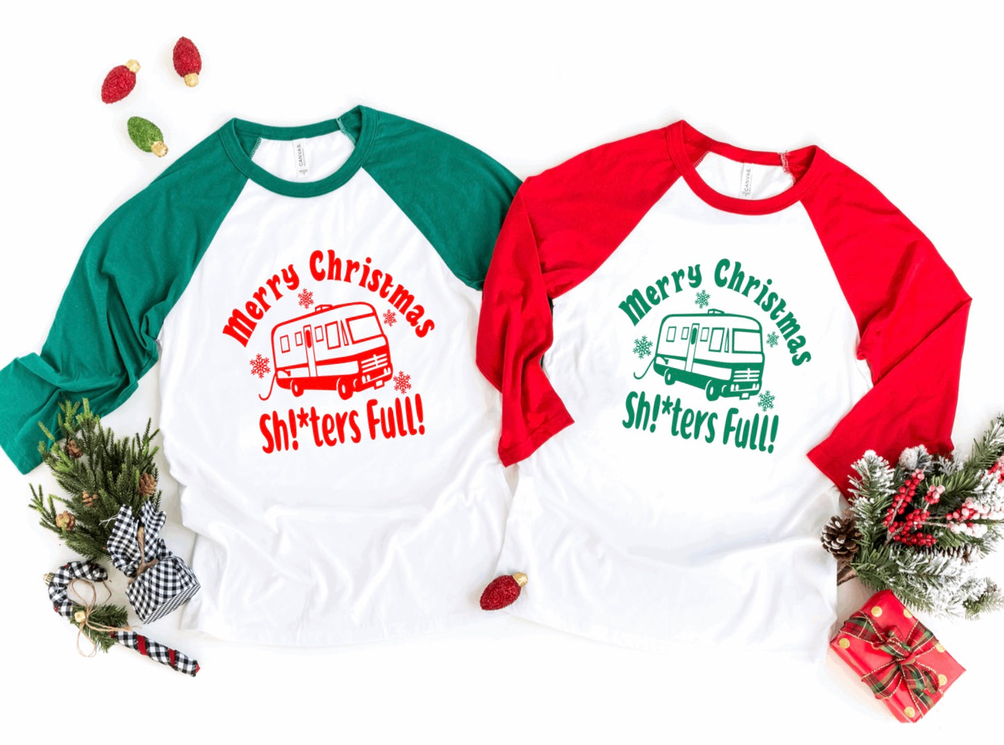 Merry Christmas shitters full raglan