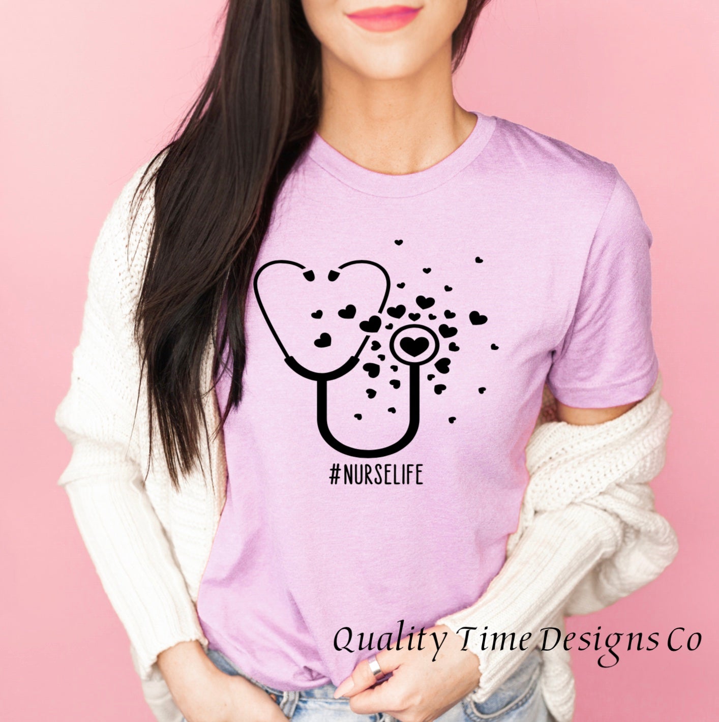#nurselife stethoscope t-shirt