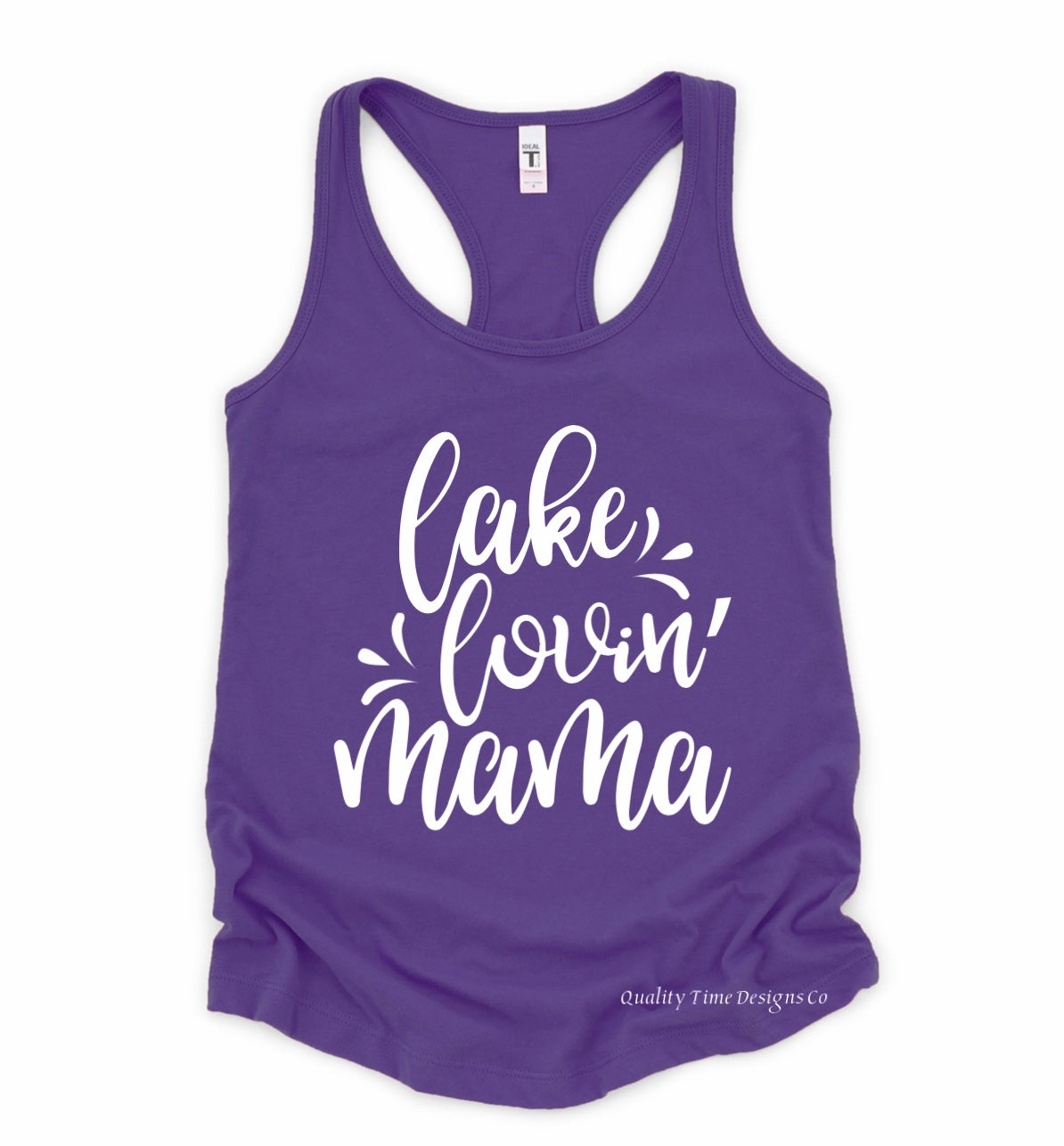 Lake lovin’ mama racerback tank top