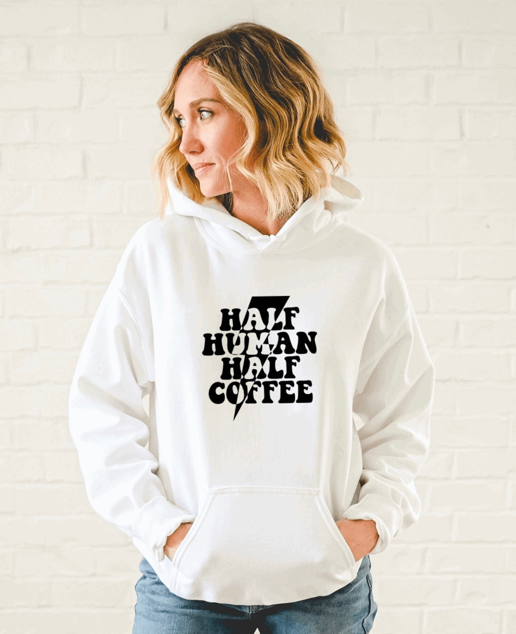 Half human half coffee hoodie
