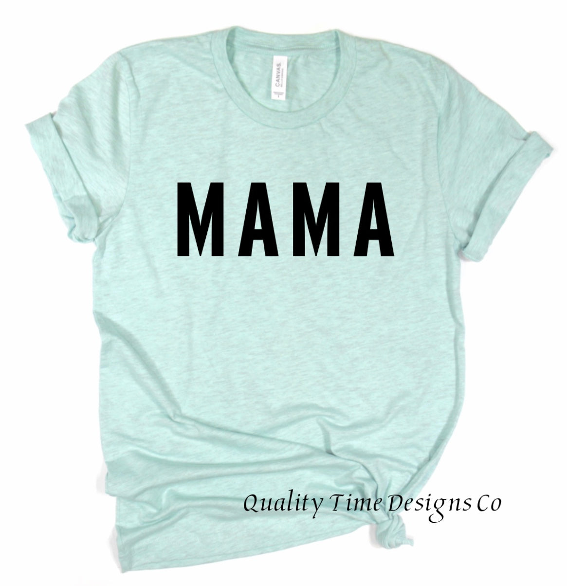 Mama block font t-shirt