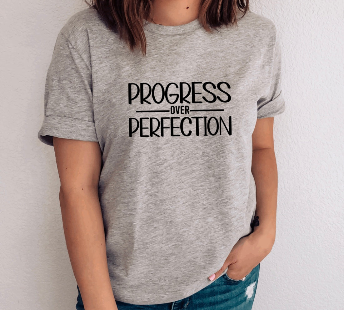 Progress over perfection t-shirt