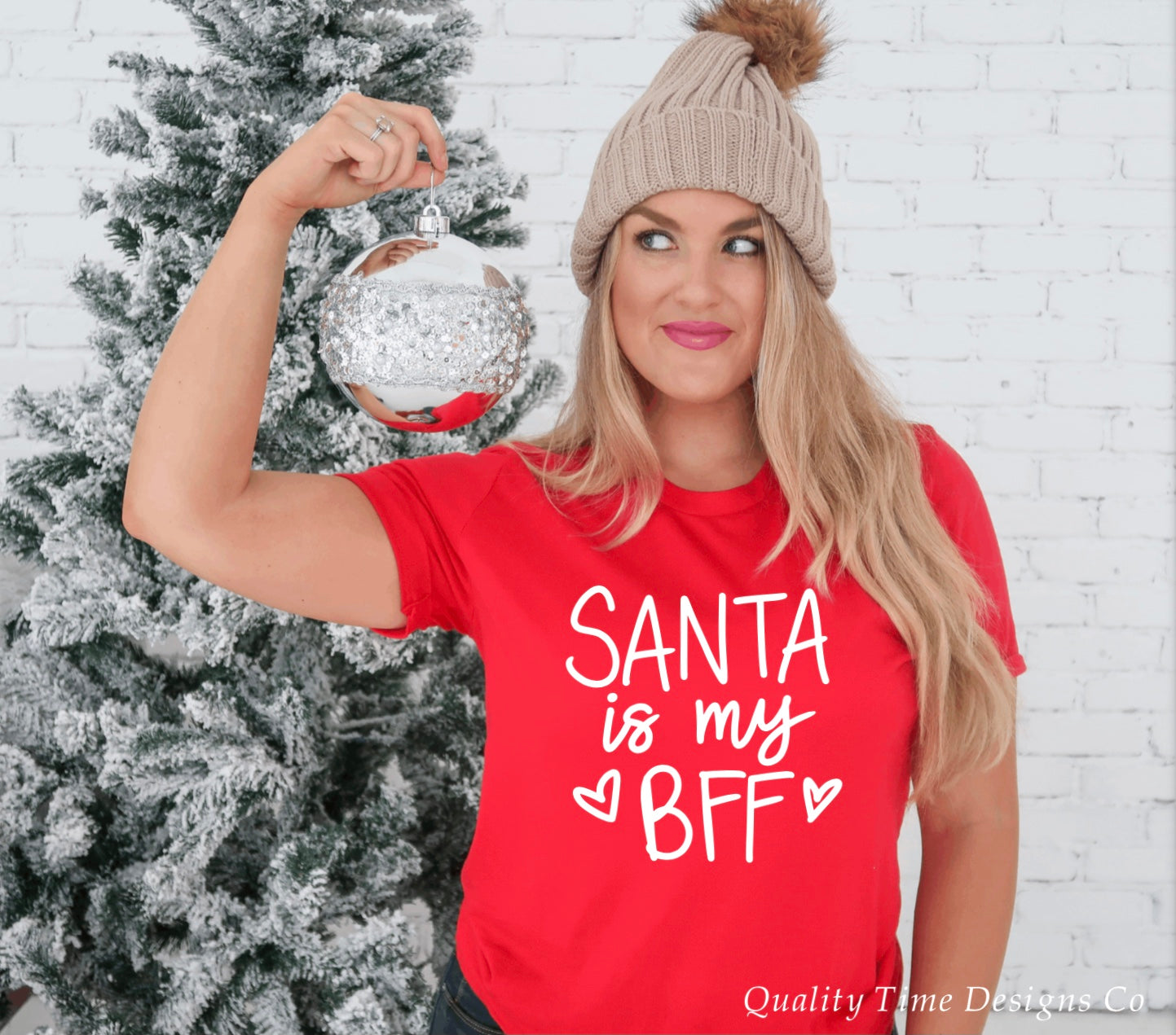 Santa is my BFF t-shirt