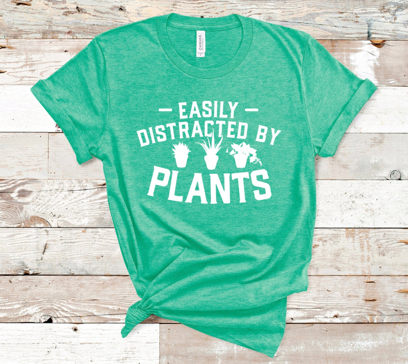 Easily distracted by plants t-shirt