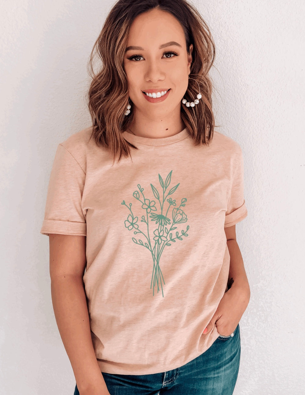 wildflower bouquet t-shirt