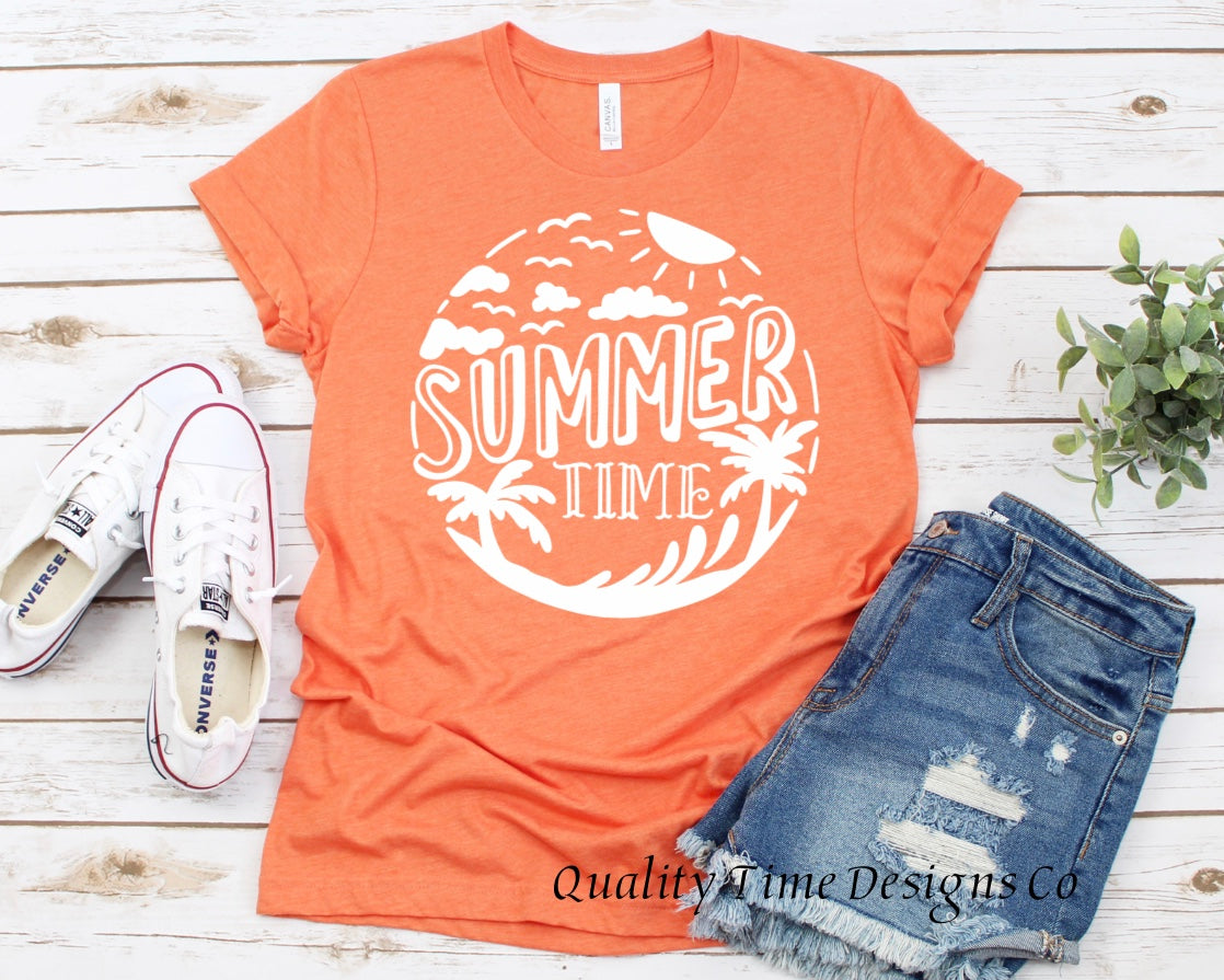 Summertime graphic t-shirt