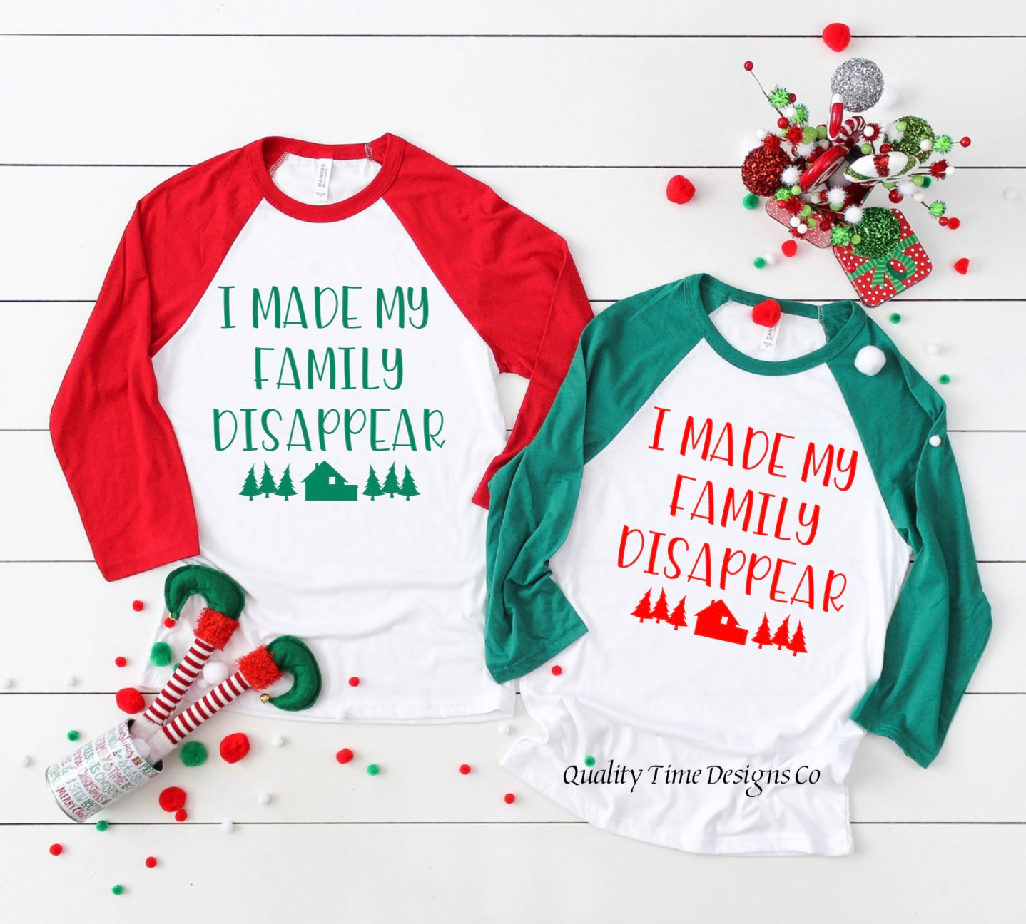 I made my family disappear raglan