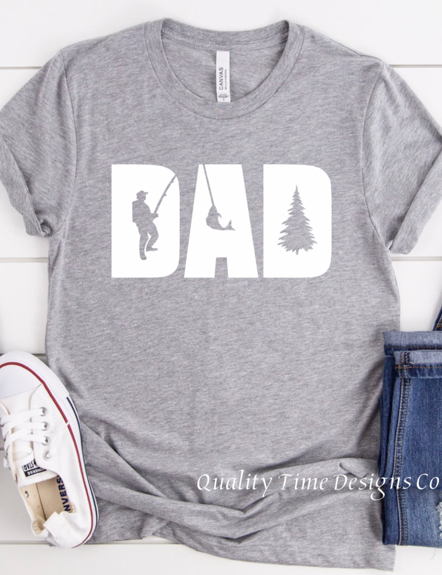 Dad knockout fishing t-shirt