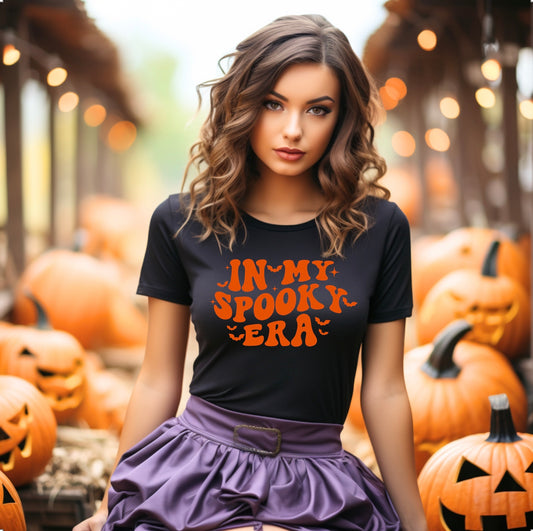 In my spooky era Halloween unisex t-shirt for women in black 