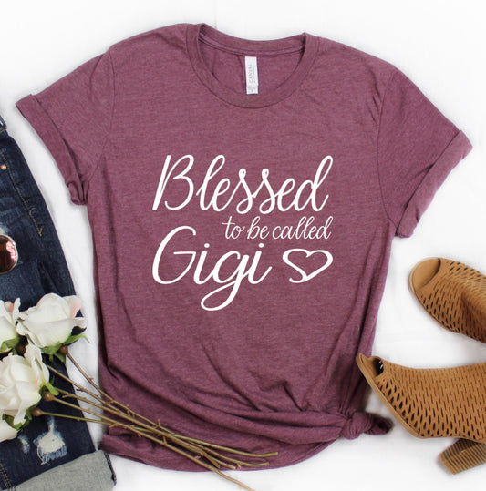 Discounted Item- Blessed to be Called Gigi- XL t-shirt