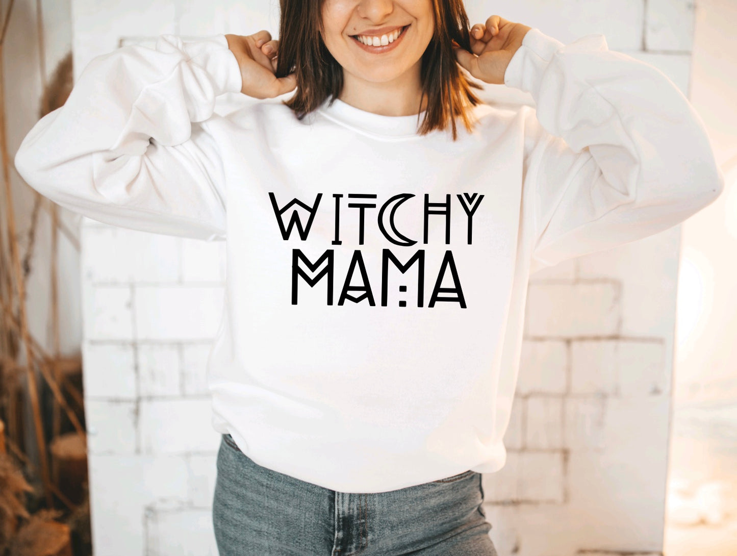 Witchy mama crewneck sweatshirt