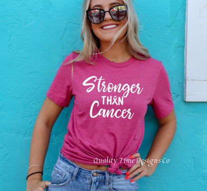 Stronger than cancer t shirt