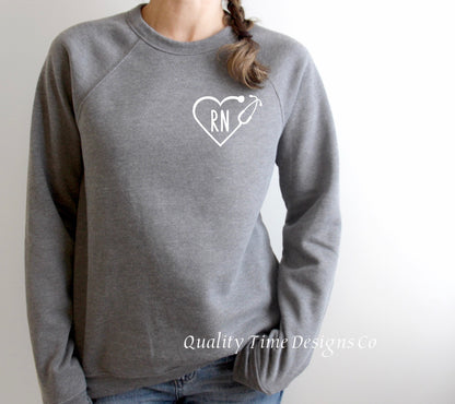 RN heart sweatshirt 