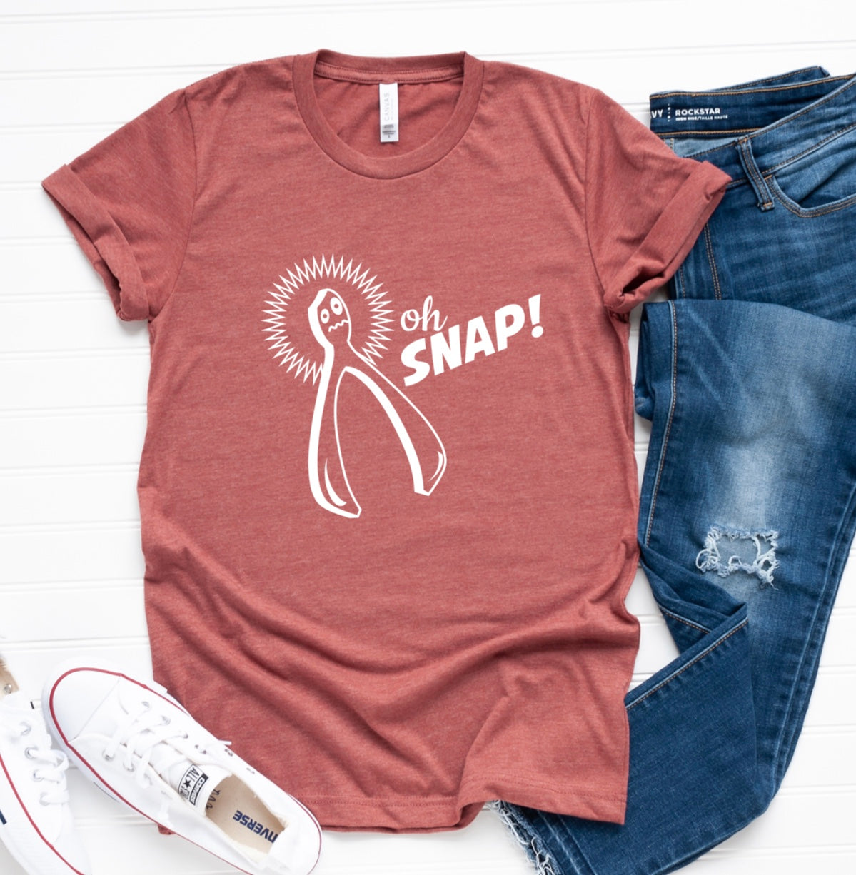 Oh snap wishbone t-shirt 