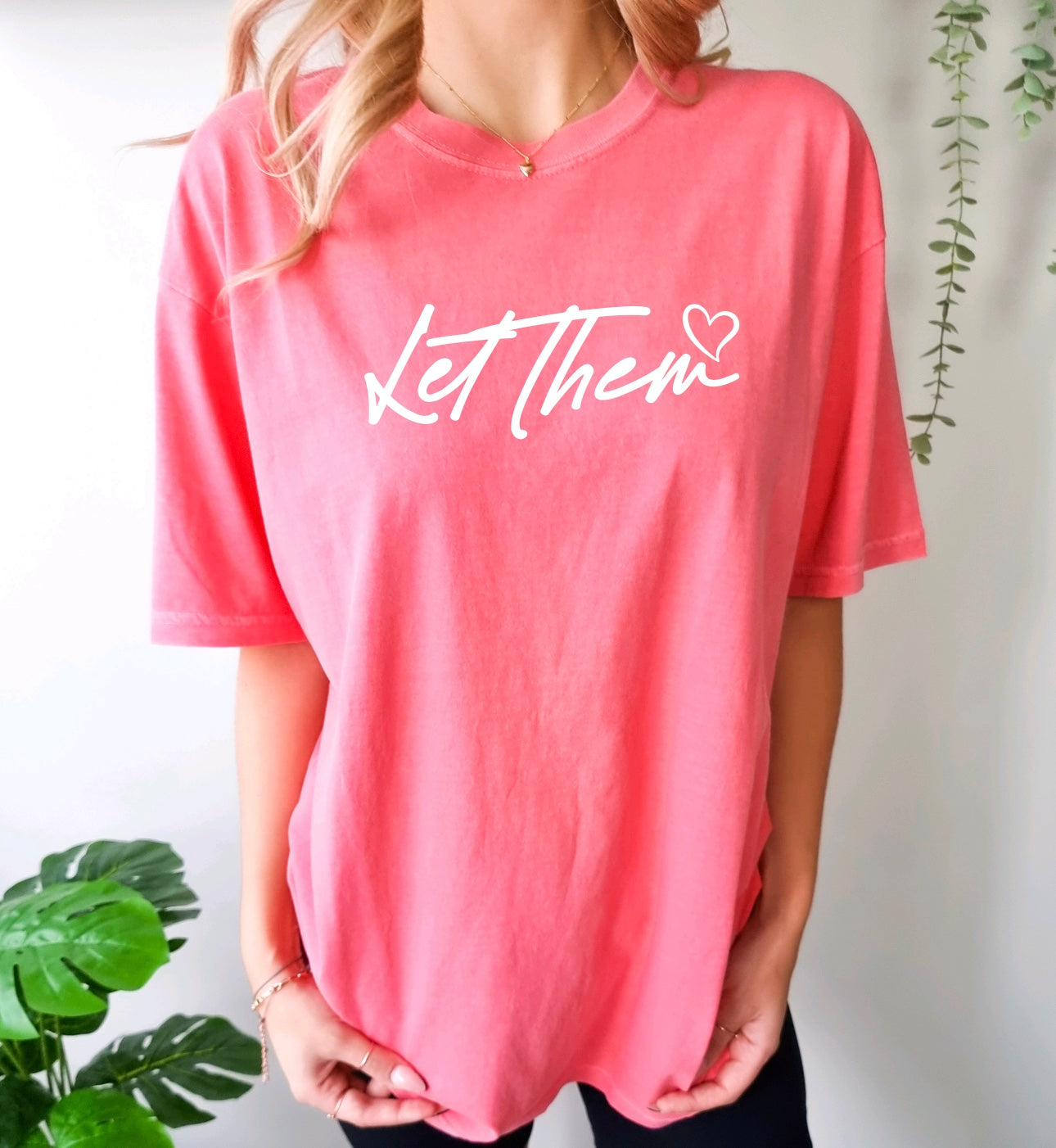 Let Them Comfort Colors t-shirt for women in watermelon 