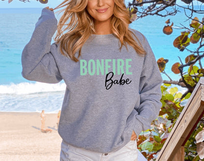 Bonfire babe crewneck sweatshirt 