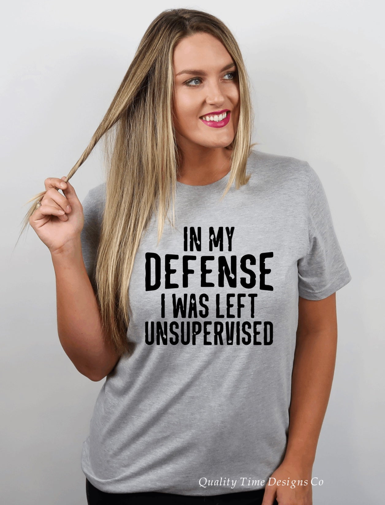 In my defense I was left unsupervised t-shirt 