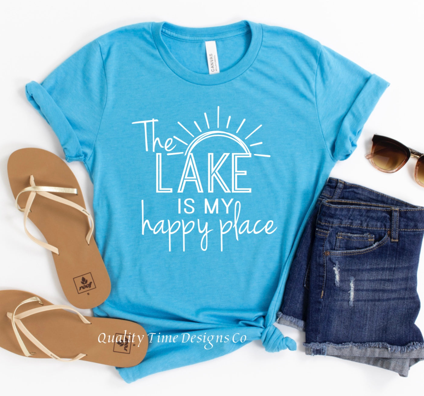 The lake is my happy place t-shirt 