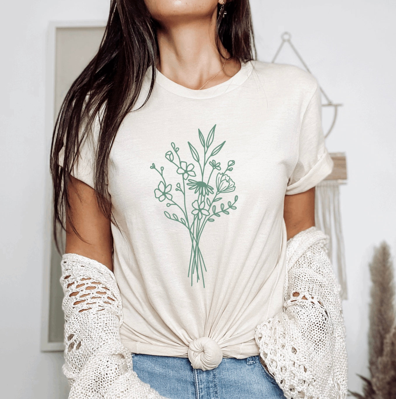 wildflower bouquet t-shirt