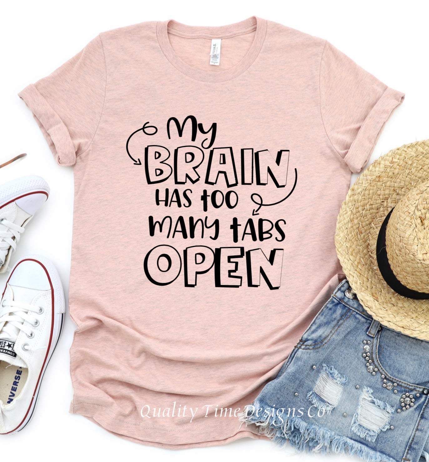 My brain has too many tabs open t-shirt 