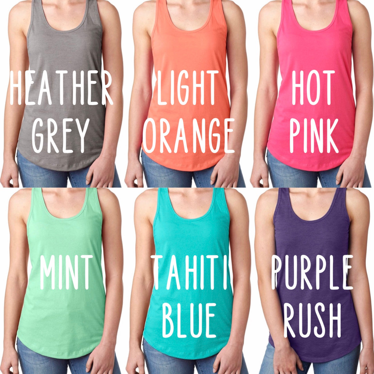 Camping heart racer back tank top