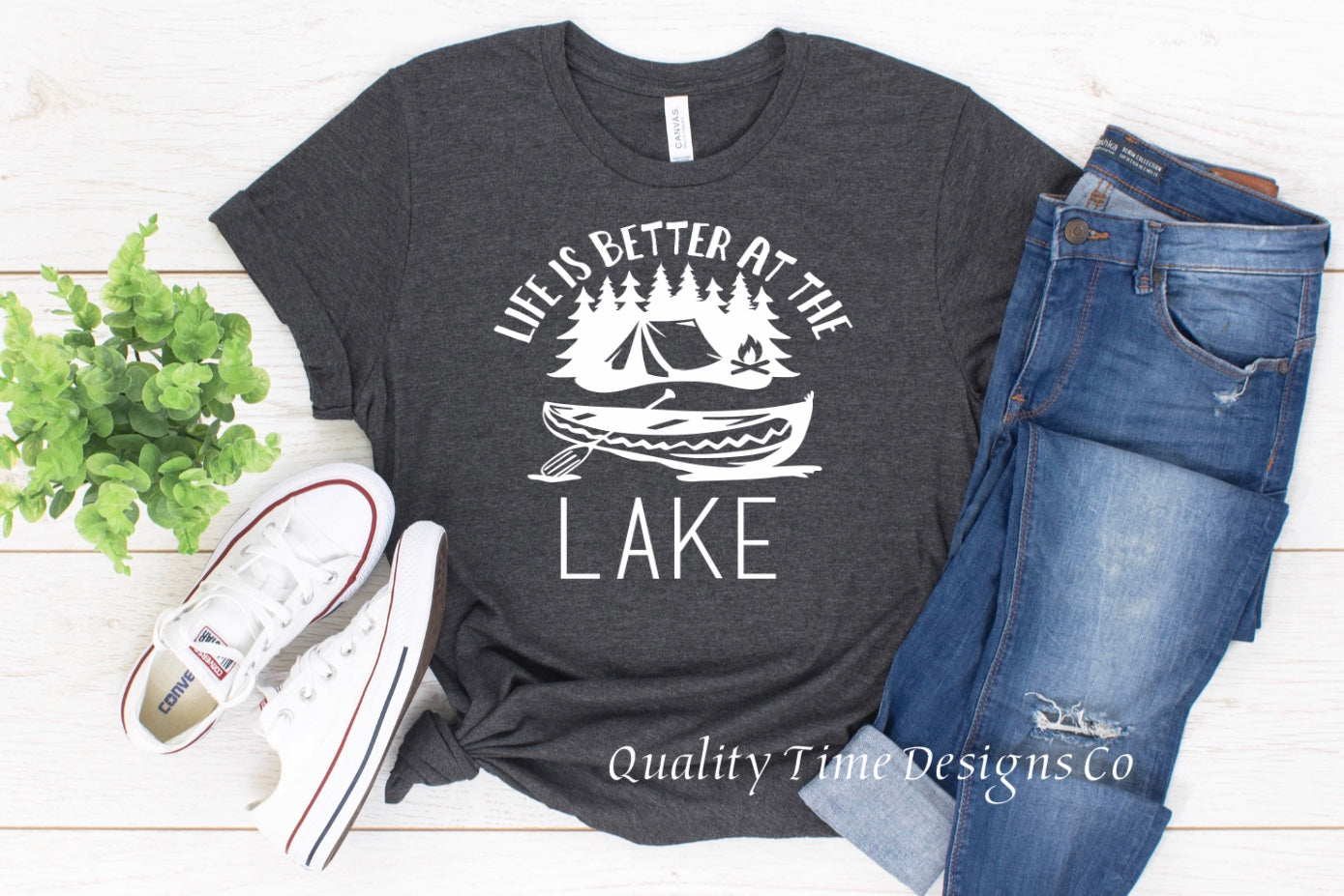 Life is better at the lake t-shirt 