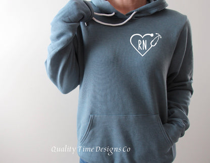 RN heart hoodie 