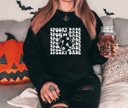 Spooky babe crewneck sweatshirt 