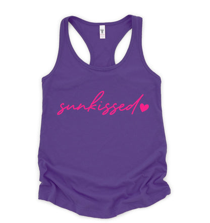 sunkissed racerback tank top