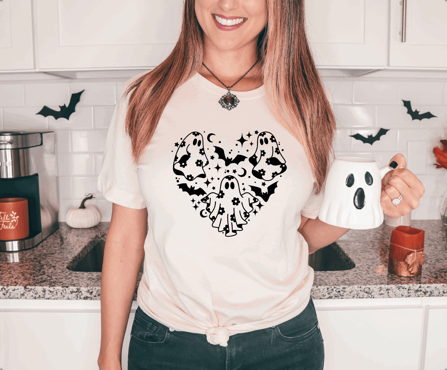 Daisy ghost heart t-shirt 