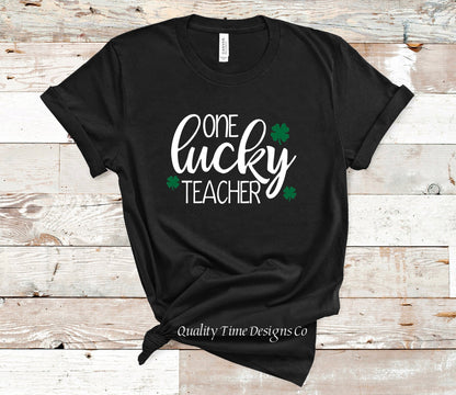 One lucky teacher t-shirt 