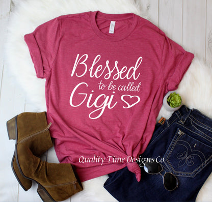 Blessed to be called Gigi t shirt