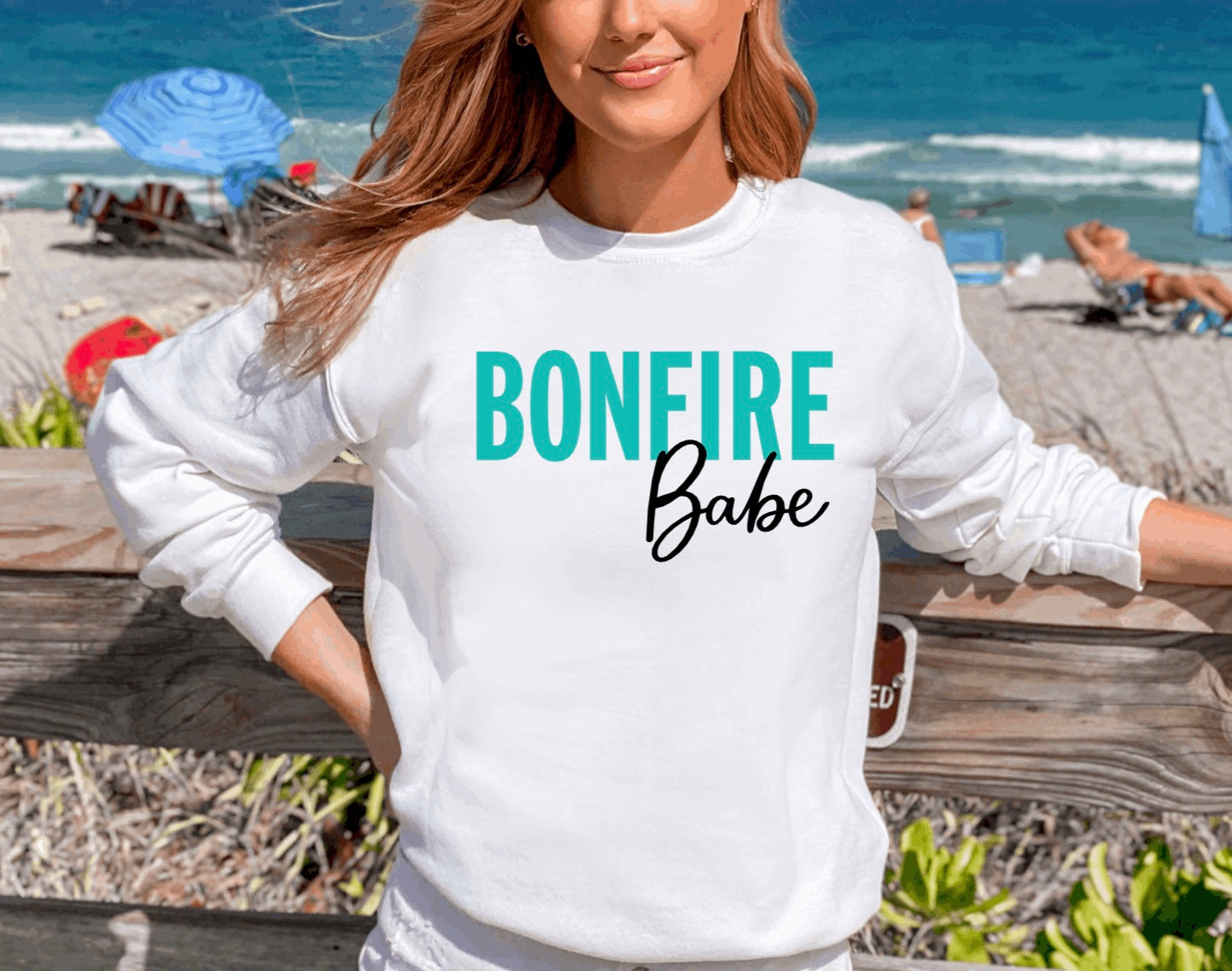 Bonfire babe crewneck sweatshirt 