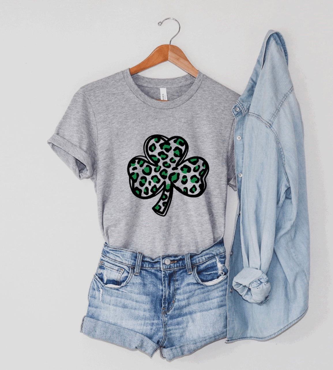 Leopard Print Shamrock- St. Patrick’s Day t-shirt