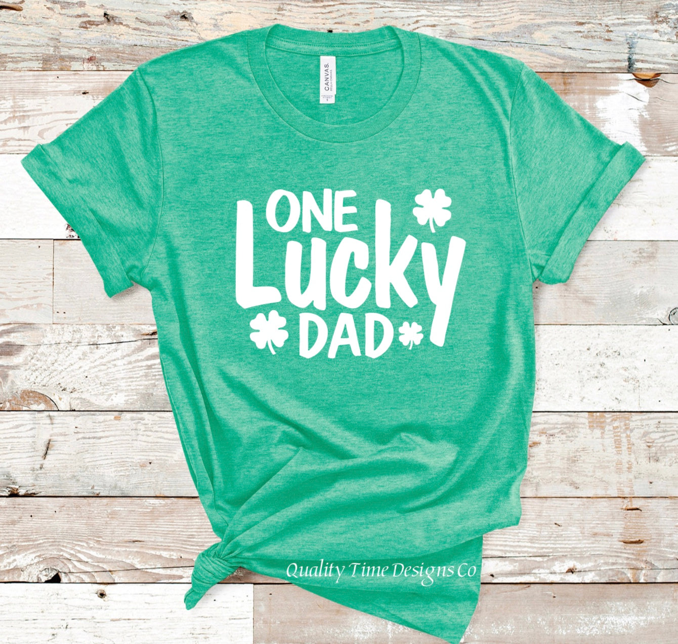One lucky dad t-shirt 
