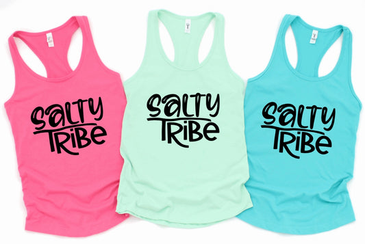 Salty Tribe racerback tank tops 