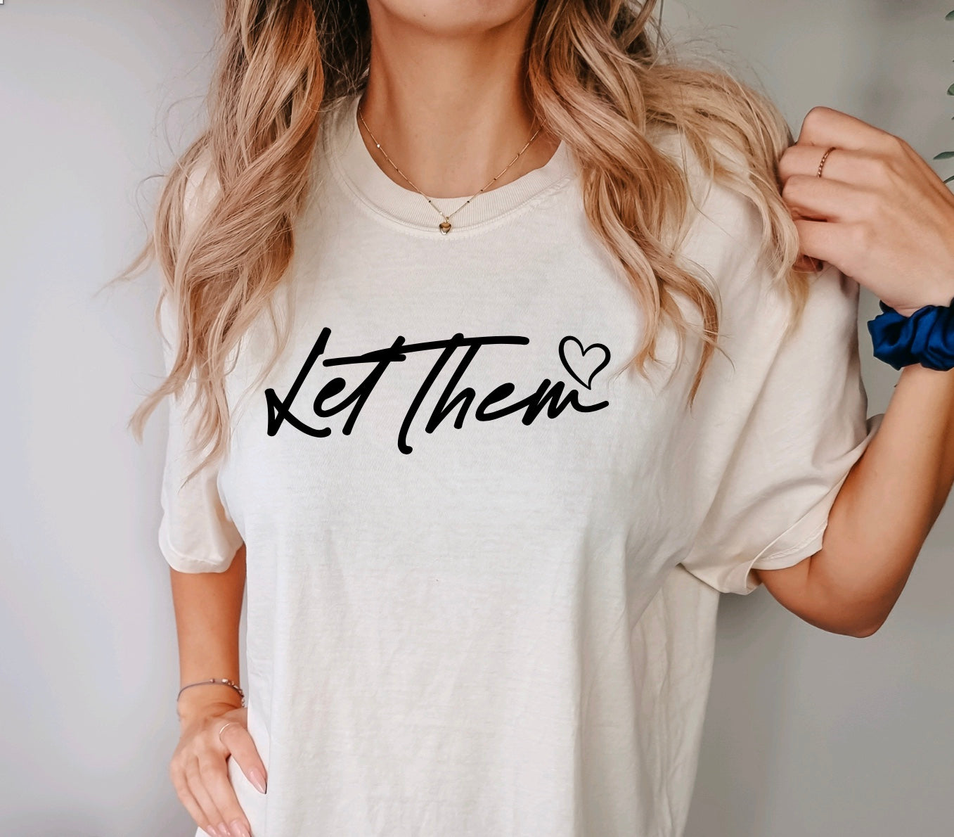 Let Them Comfort Colors t-shirt for women in ivory