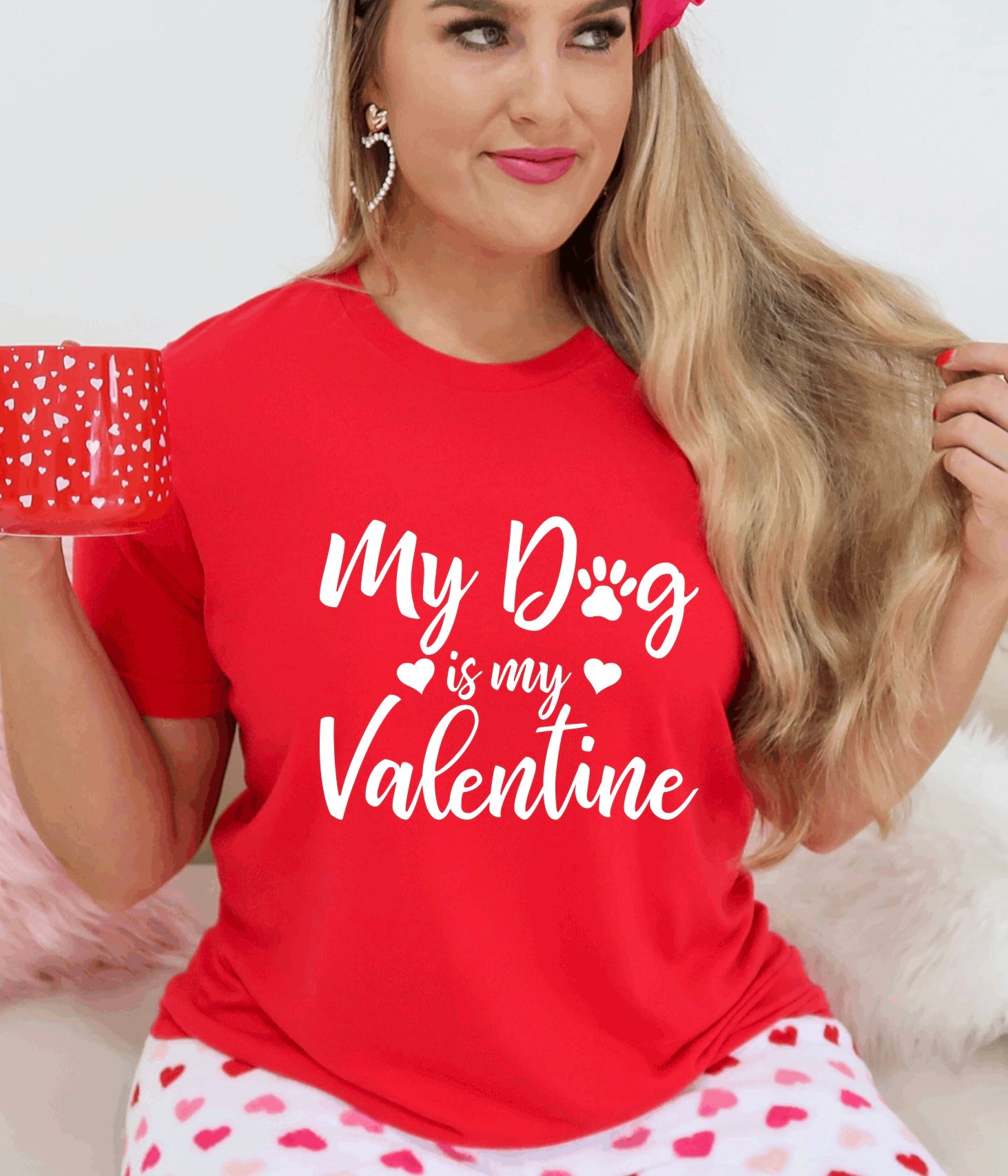 My dog is my Valentine t-shirt 