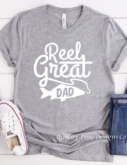 Reel great dad t-shirt 
